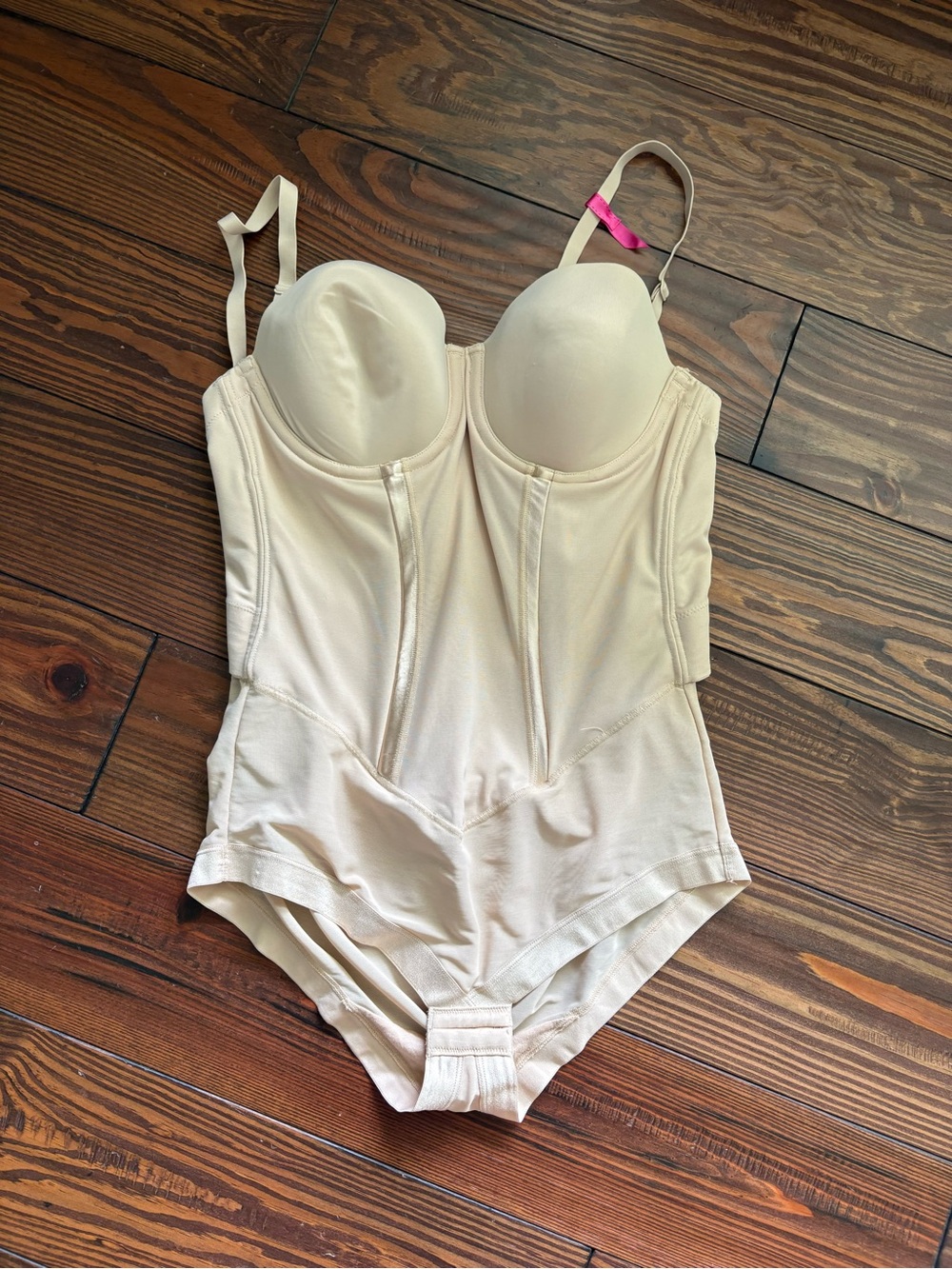 Maidenform Cream Shaping Bodysuit with Padded Cups